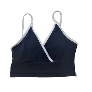 Brandy Melville Navy and White Top